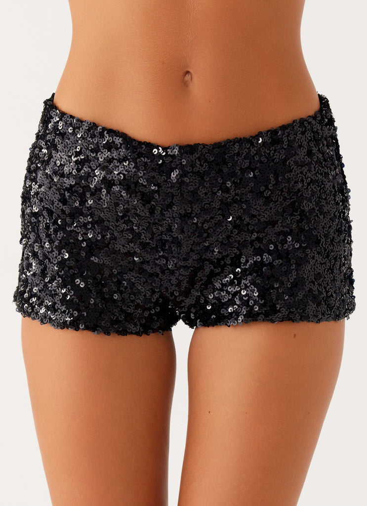 Wardrobe Club™ | Black Mystery Mini Shorts