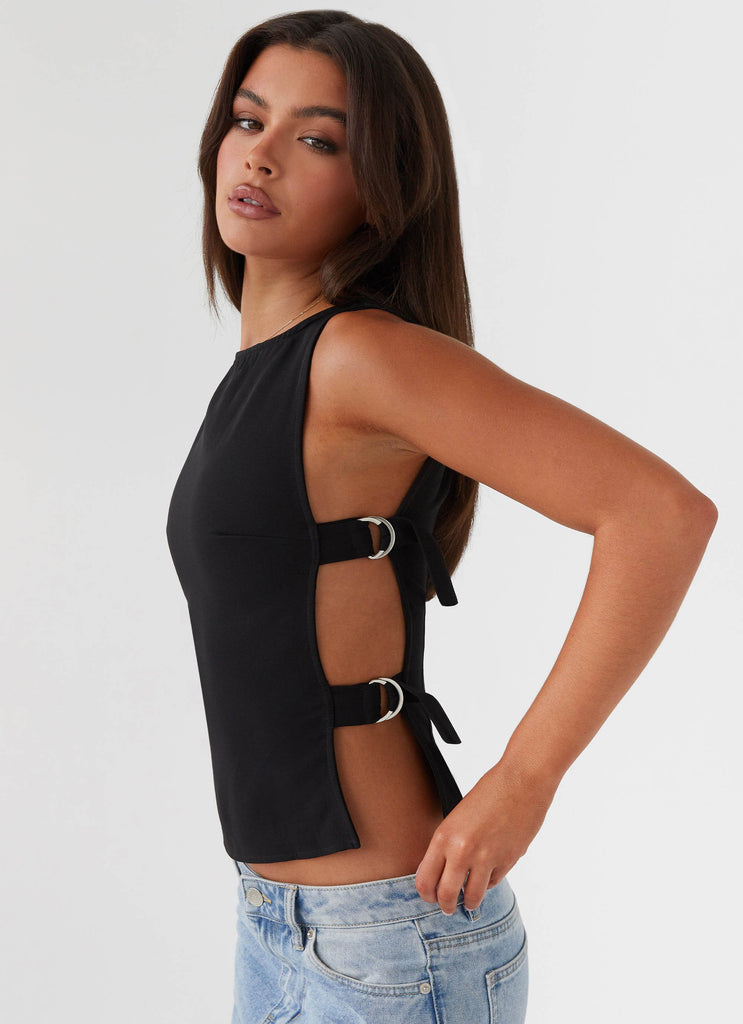 Wardrobe Club™ | Buckle Top - Black