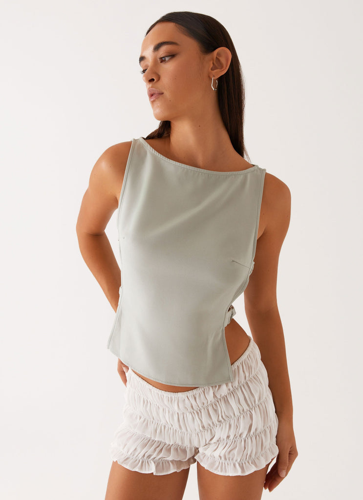 Wardrobe Club™ | Buckle Top - Sage