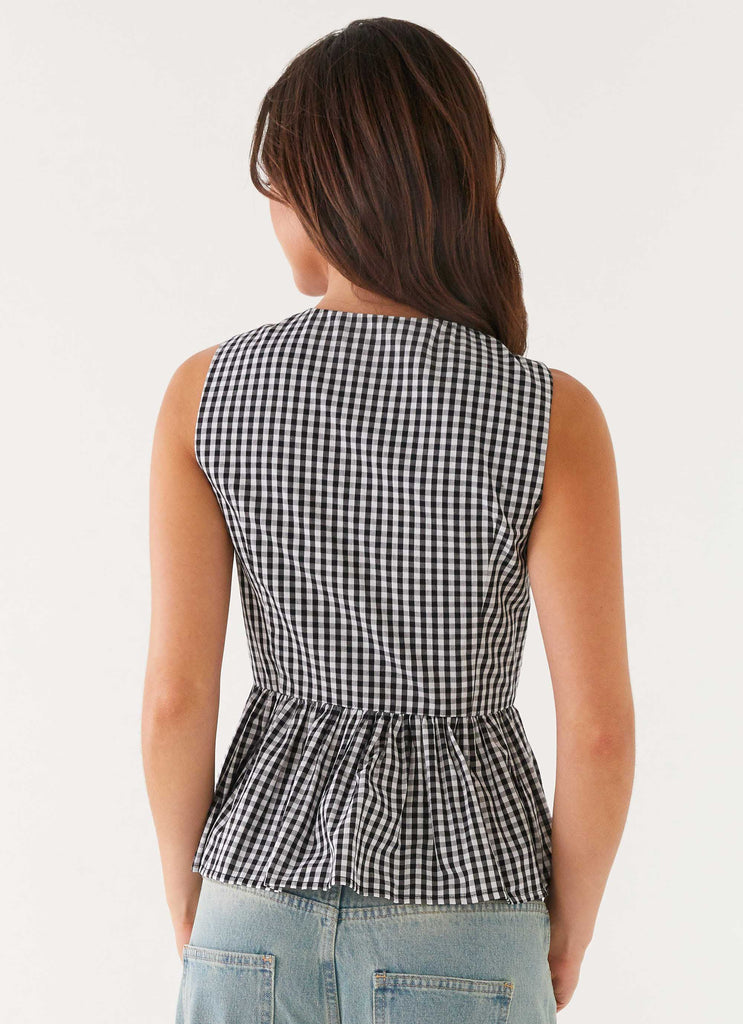 Wardrobe Club™ | Maya Tie Top - Black