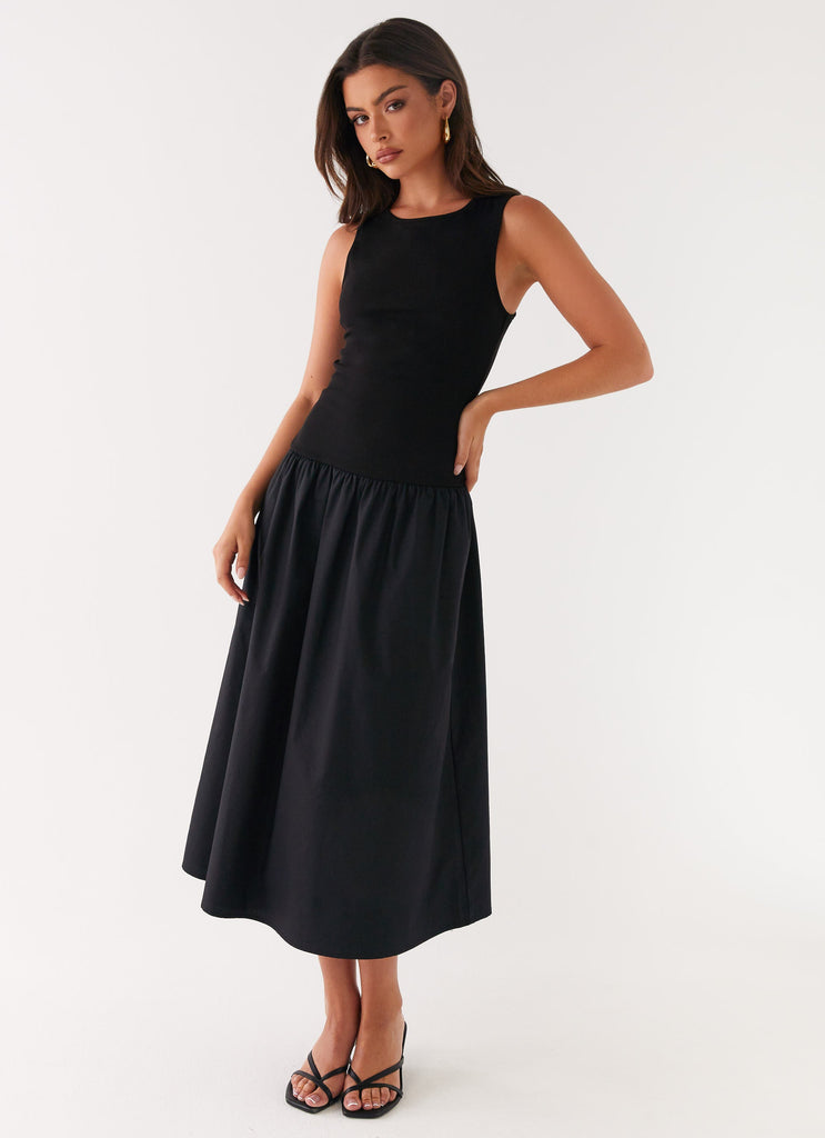 Wardrobe Club™ | Black Love Midi Dress