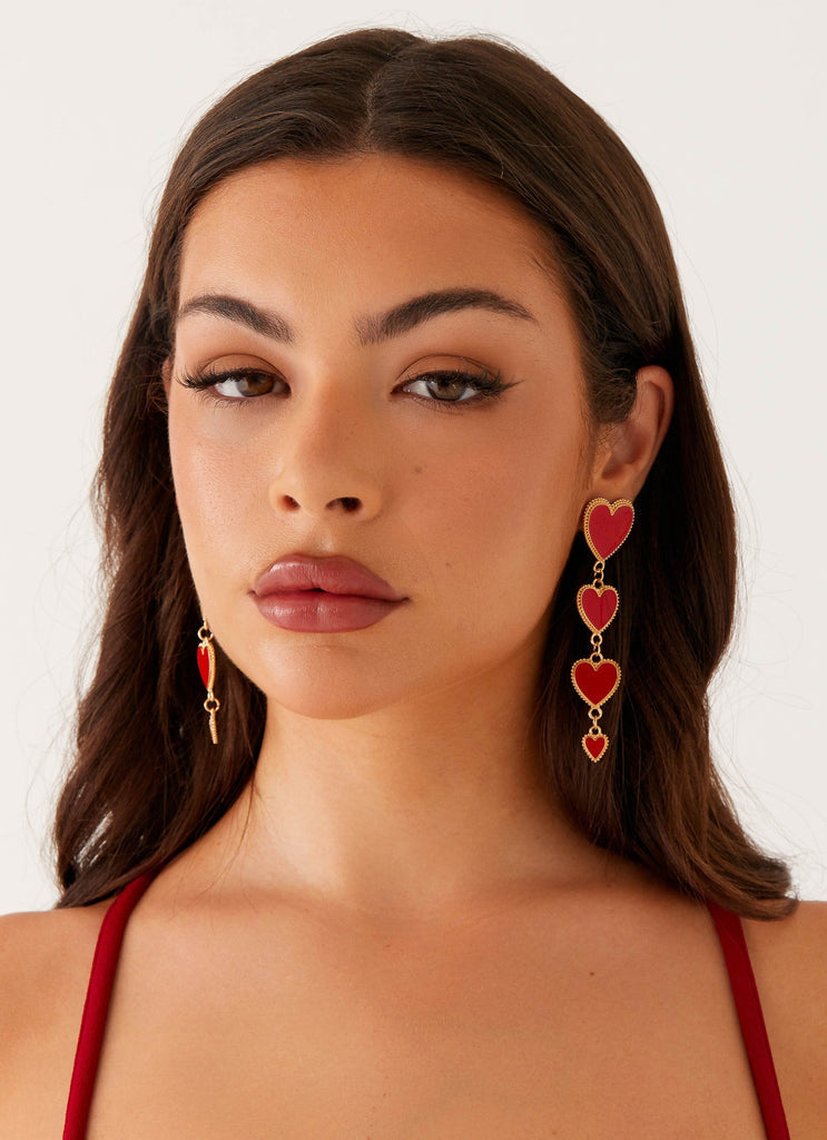 Wardrobe Club™ | Red Love Earrings