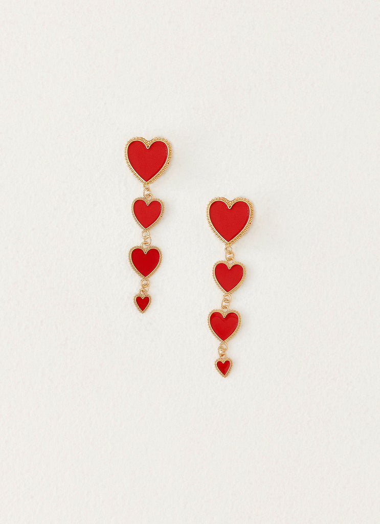 Wardrobe Club™ | Red Love Earrings