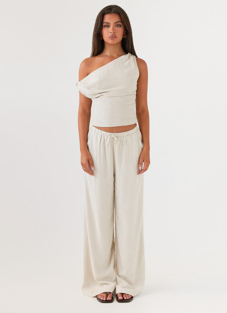 Wardrobe Club™ | Breeze Linen Pants - Oatmeal