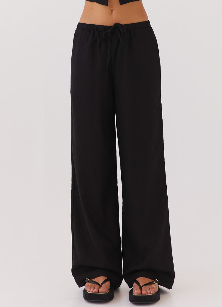 Wardrobe Club™ | Breeze Linen Pants - Black
