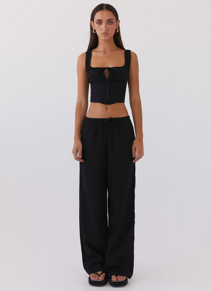 Wardrobe Club™ | Breeze Linen Pants - Black