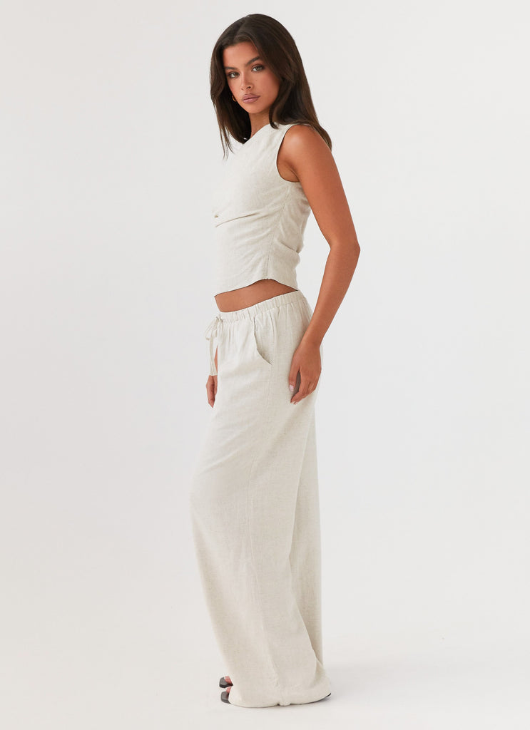 Wardrobe Club™ | Breeze Linen Pants - Oatmeal