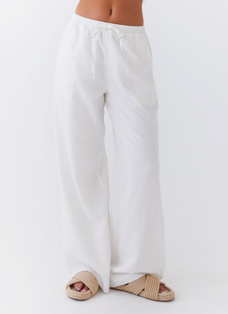 Wardrobe Club™ | Breeze Linen Pants - White