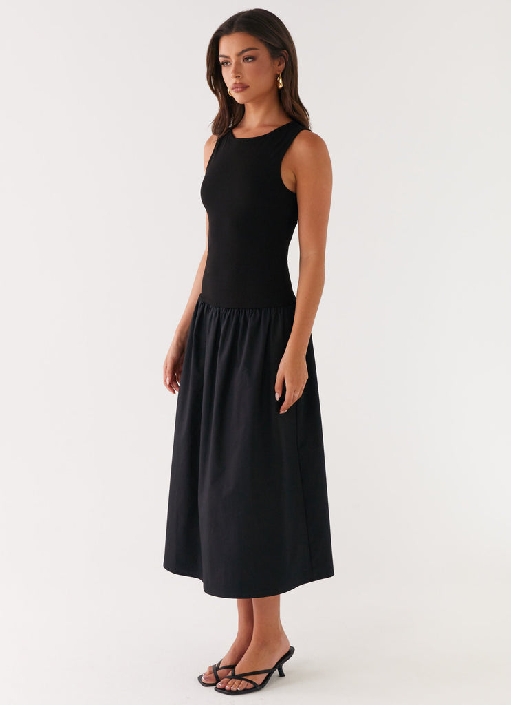 Wardrobe Club™ | Black Love Midi Dress